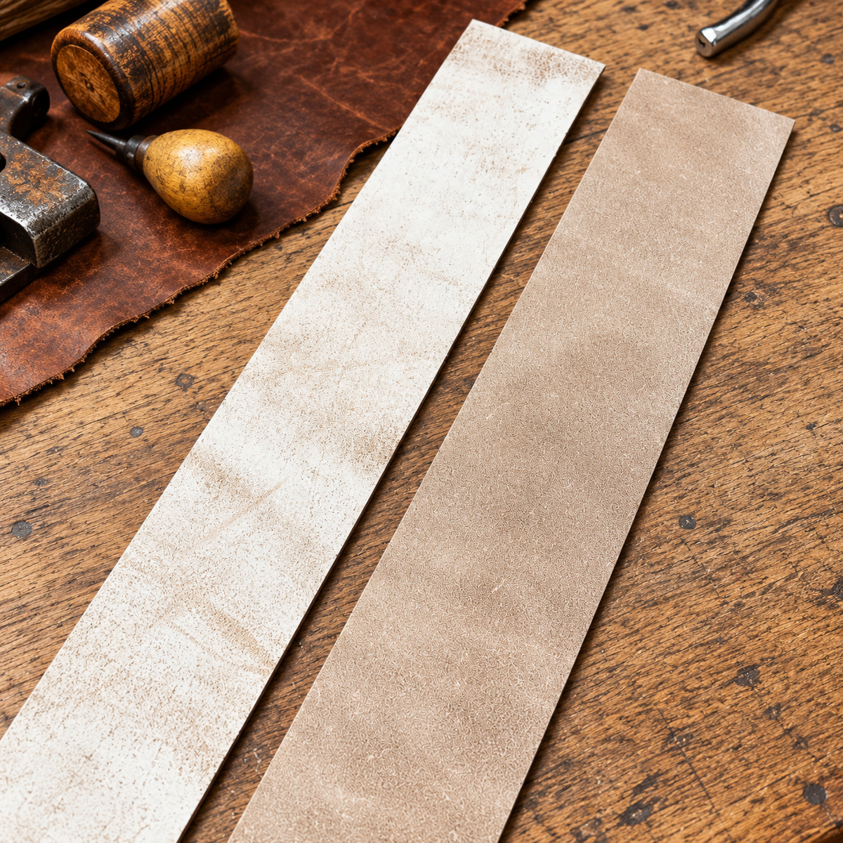 Cowhide Split 3x11 Strop Piece