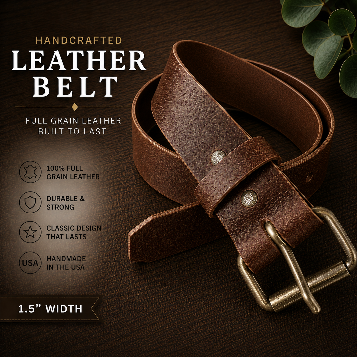 1.75" WORK LEATHER BELT