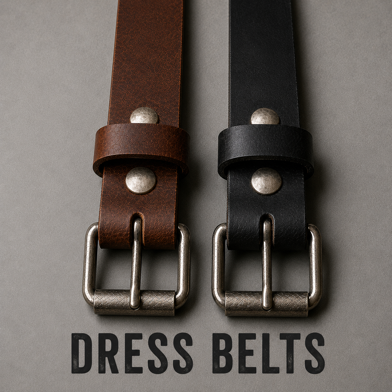 1.5" DRESS BUFFALO LEATHER BELT