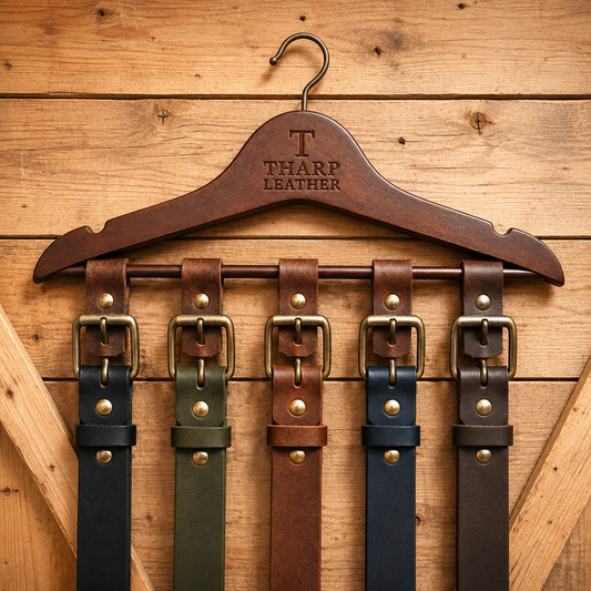 Leather Belt 6Pak Hangers