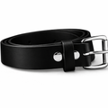 Men’s Black Leather Work Belt 1.5” – Thick Handmade USA Belt