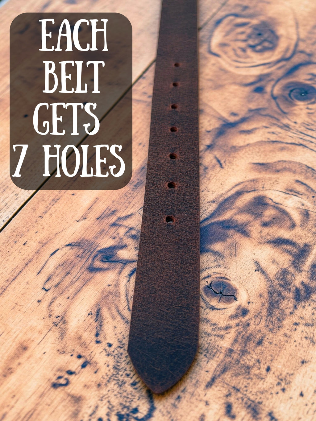 Two real work belts. No Men’s Leather Work Belt 2-Pack – Handmade USA 1.5” Brown + Black